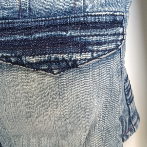 CLEARANCE SALE!! Christine Alexander Light Blue Fitted Jean Jacket - Picture 8 of 16